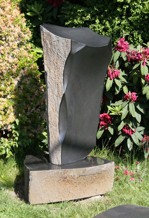 basalt pedastal sculpture